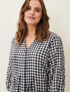 Oona Gingham Swing Dress