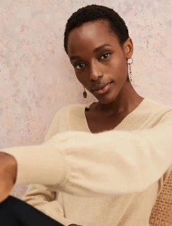 Ophelia Wool Cashmere V Neck Jumper