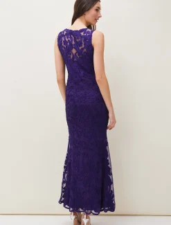 Osanne Tapework Lace Maxi Dress