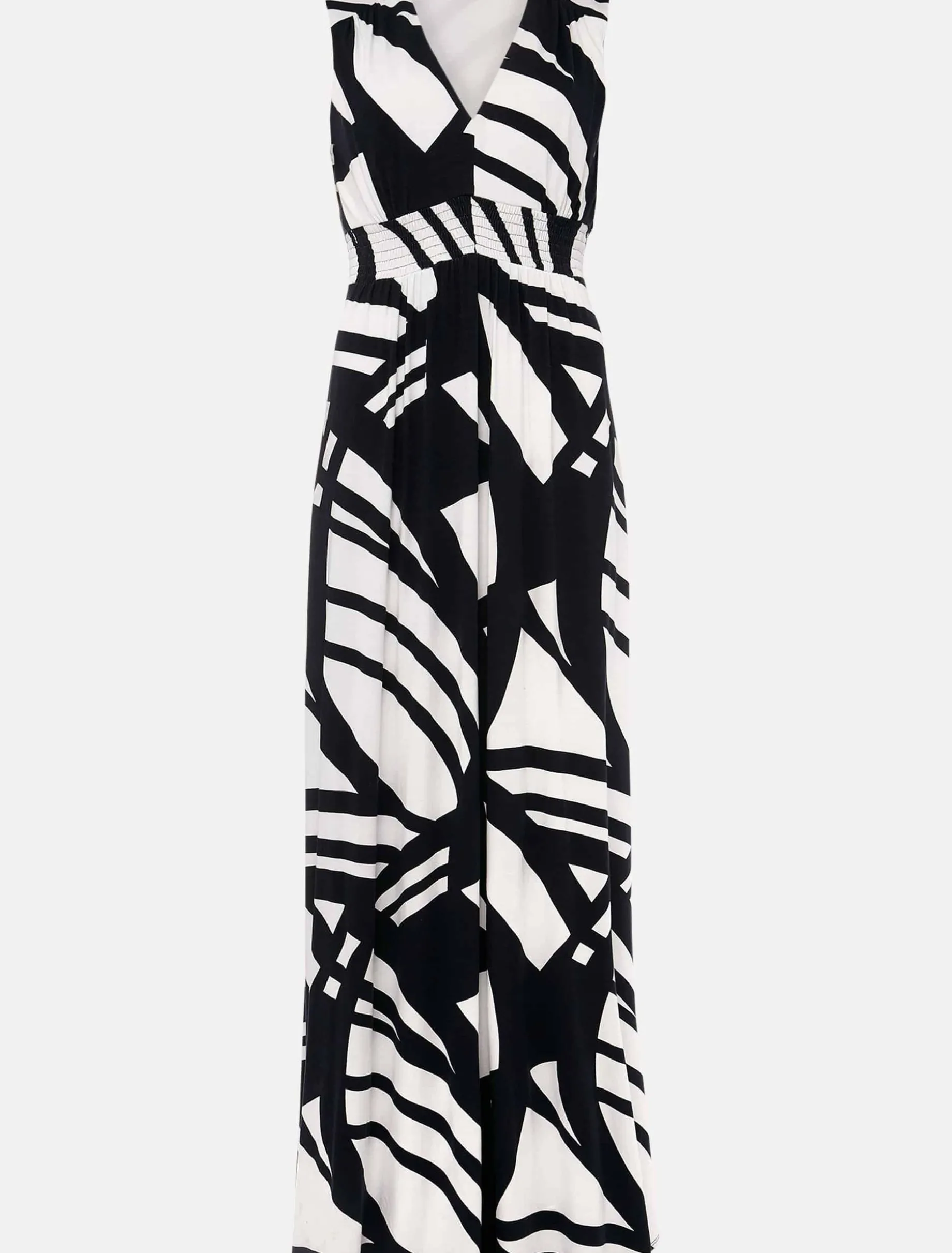 Ostia Abstract Stripe Maxi Dress