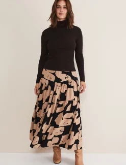 Ottilie Button Detail Roll Neck Knit