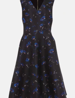 Ottilie Floral Jacquard Fit And Flare Dress