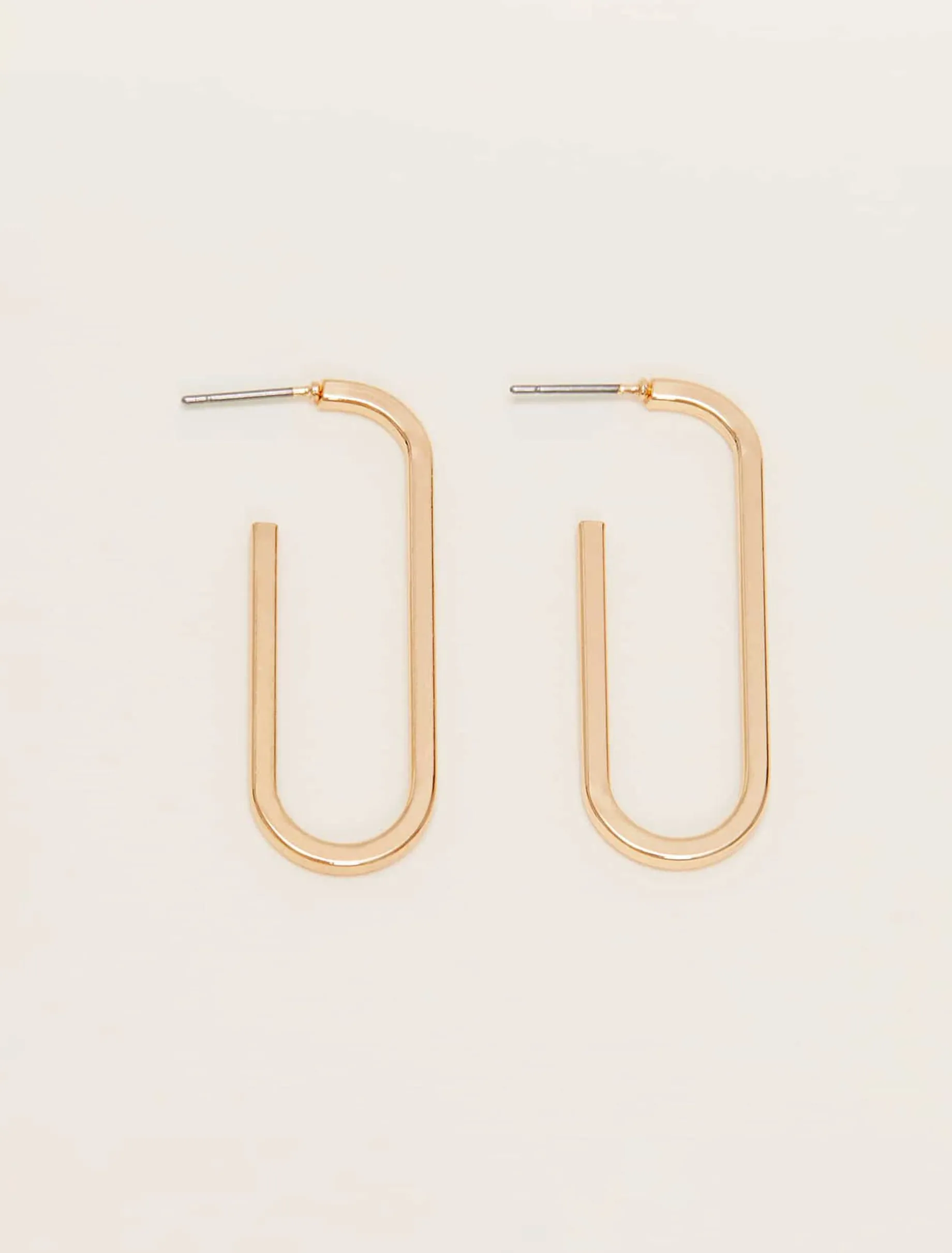 Oval Hoop Earring