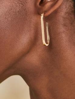 Oval Hoop Earring
