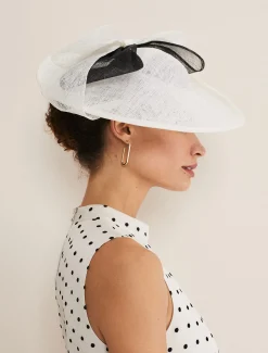 Oversized Double Bow Disc Fascinator