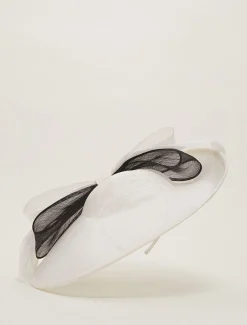 Oversized Double Bow Disc Fascinator