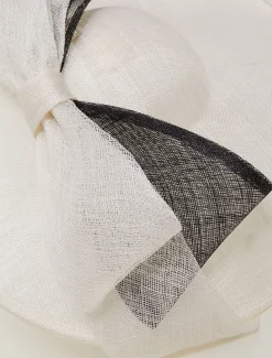 Oversized Double Bow Disc Fascinator