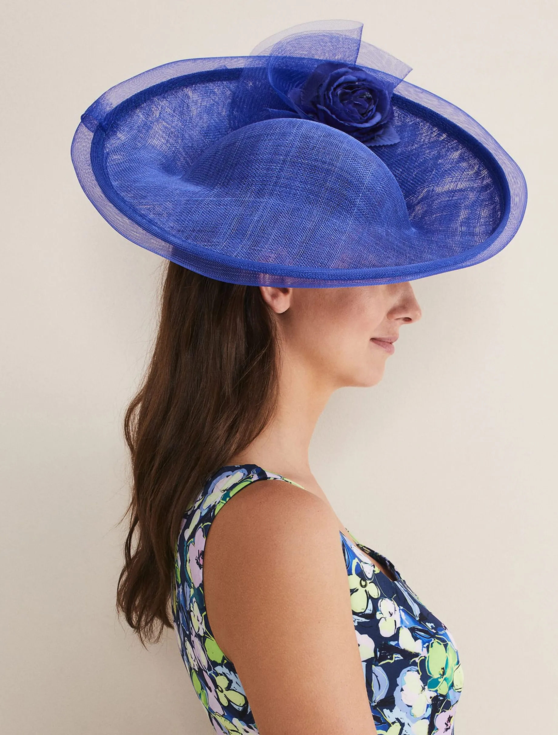 Oversized Floral Under Brim Fascinator