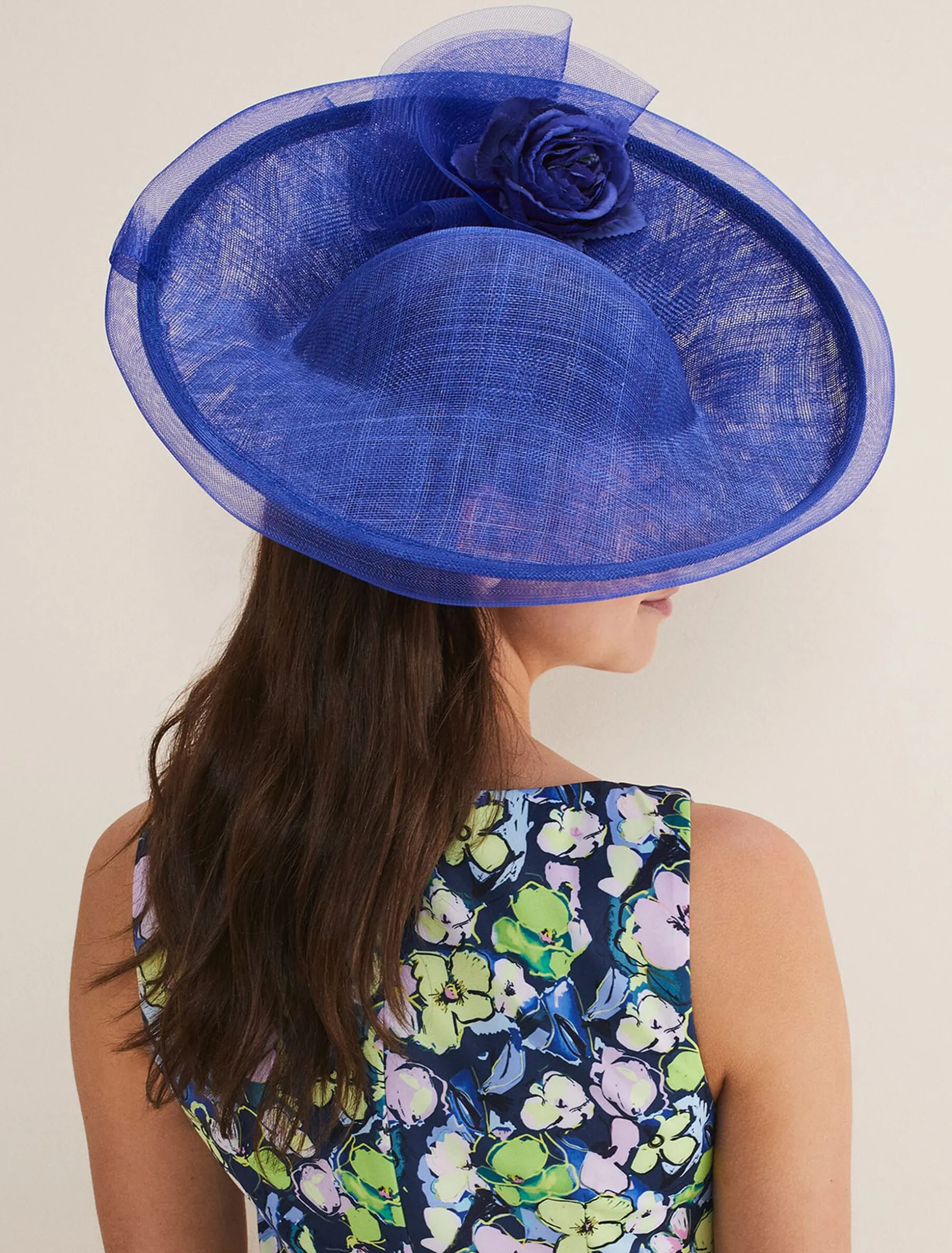 Oversized Floral Under Brim Fascinator