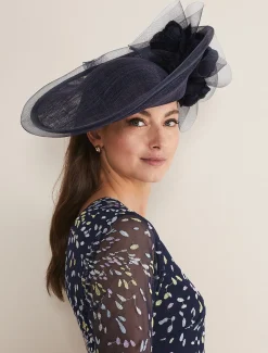 Oversized Floral Under Brim Fascinator