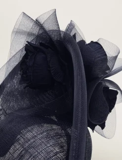 Oversized Floral Under Brim Fascinator