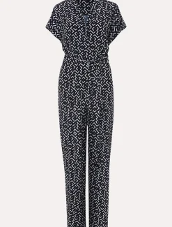 Paige Abstract Print Wide Leg Jumpsuit