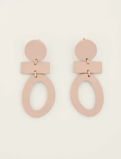 Painted Abstract Drop Earring