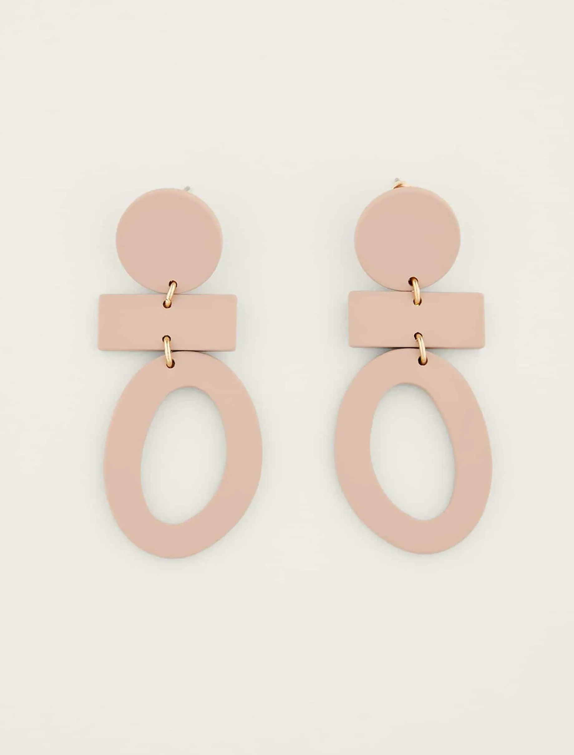 Painted Abstract Drop Earring