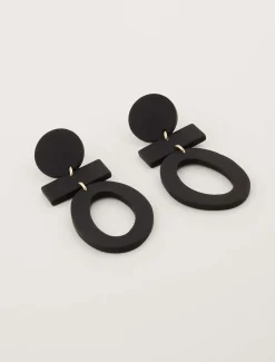 Painted Abstract Drop Earring