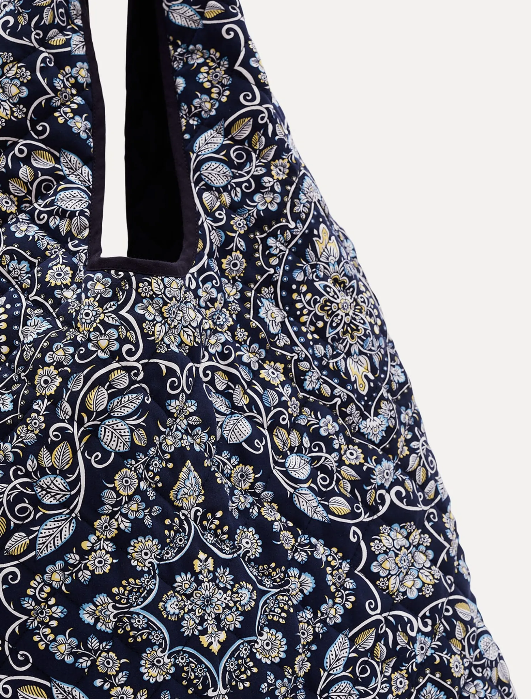 Paisley Print Quilted Shopper Bag
