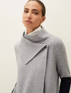 Paloma Colourblock Knit Coat