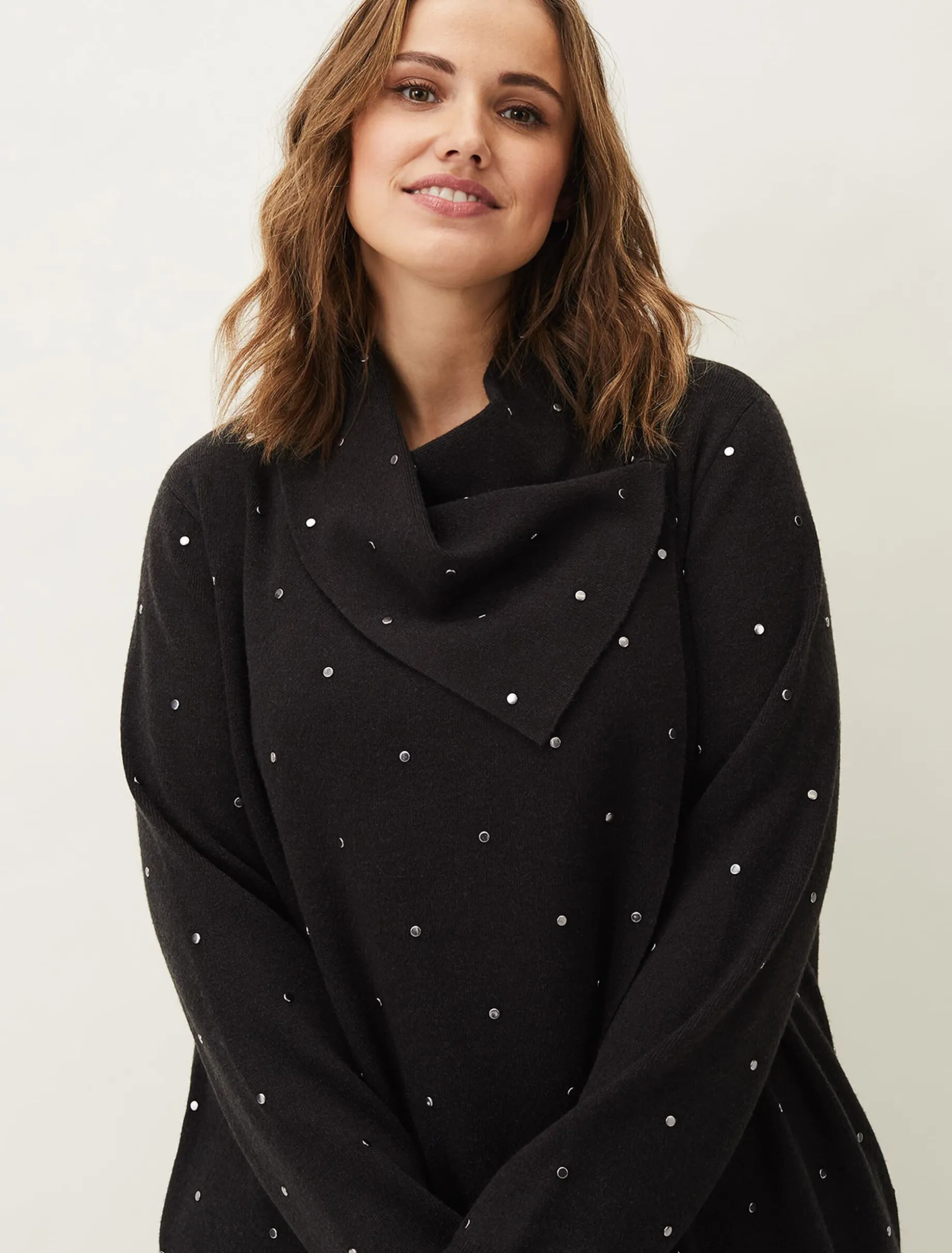 Paloma Scattered Stud Coatigan