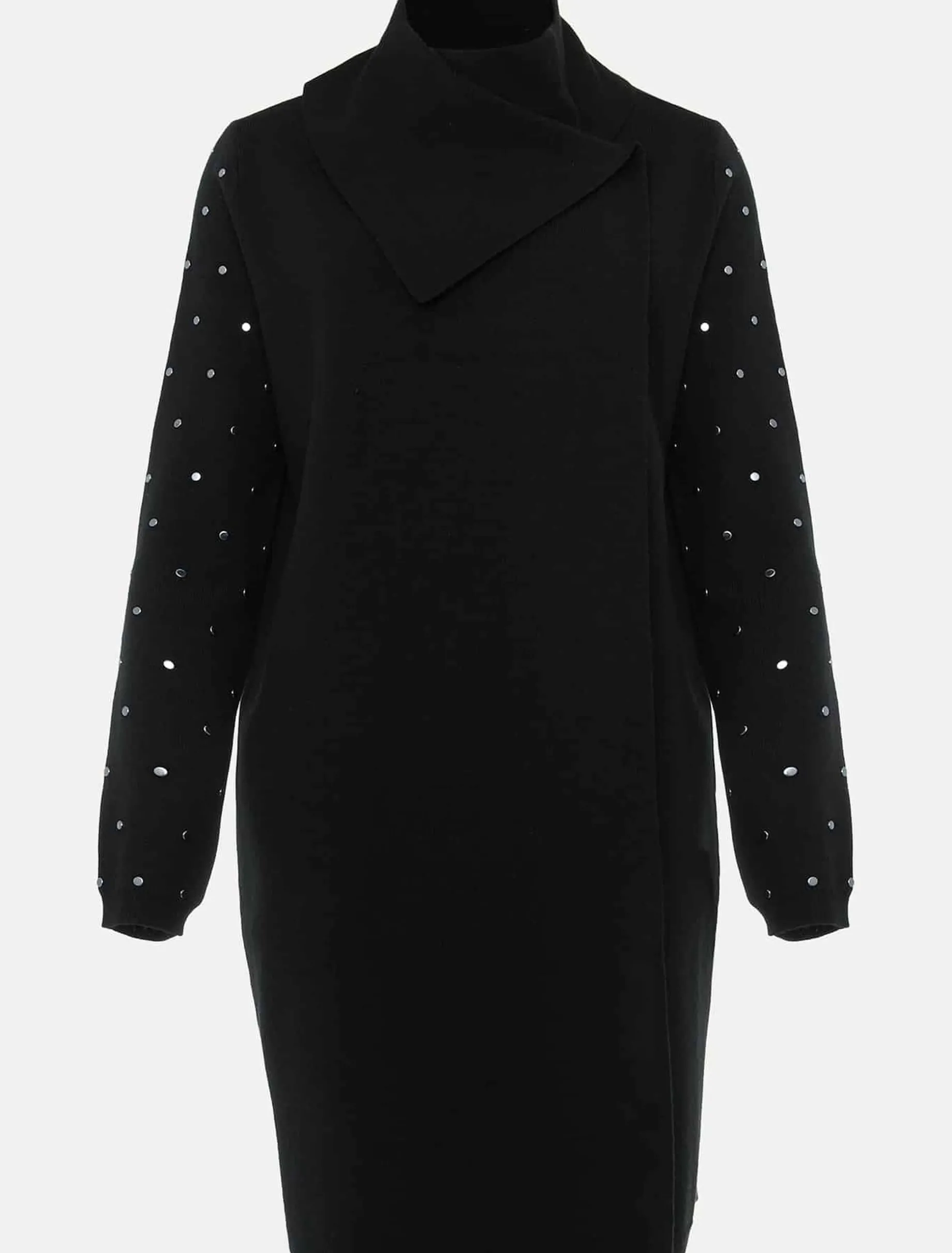 Paloma Stud Sleeve Knit Coat