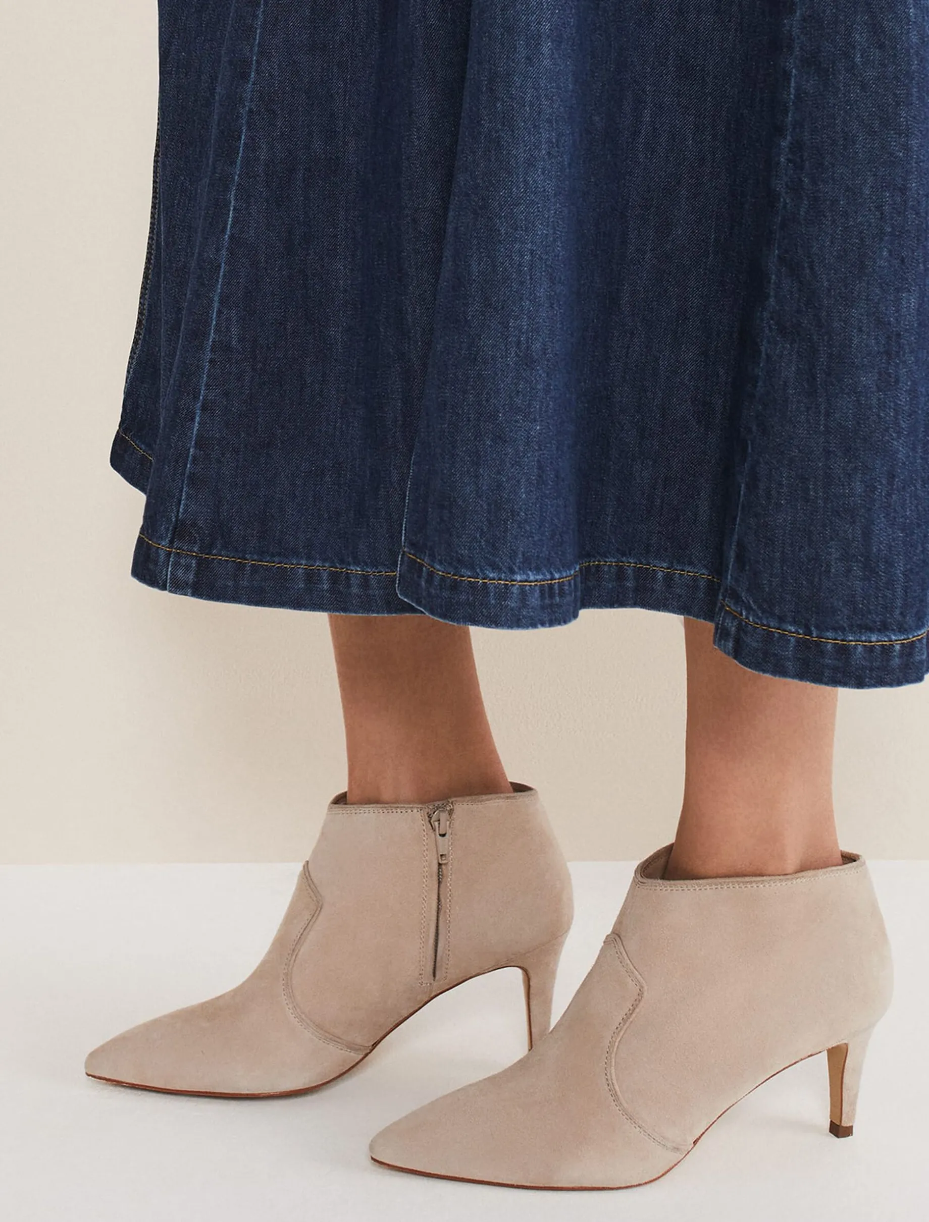 Panelled Shoe Boots