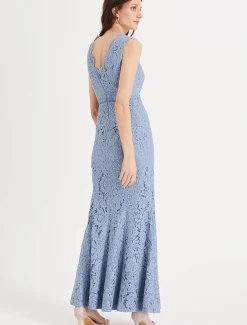 Paola Lace Fishtail Dress