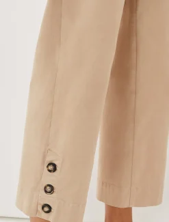 Parissa Button Hem Chino Trouser
