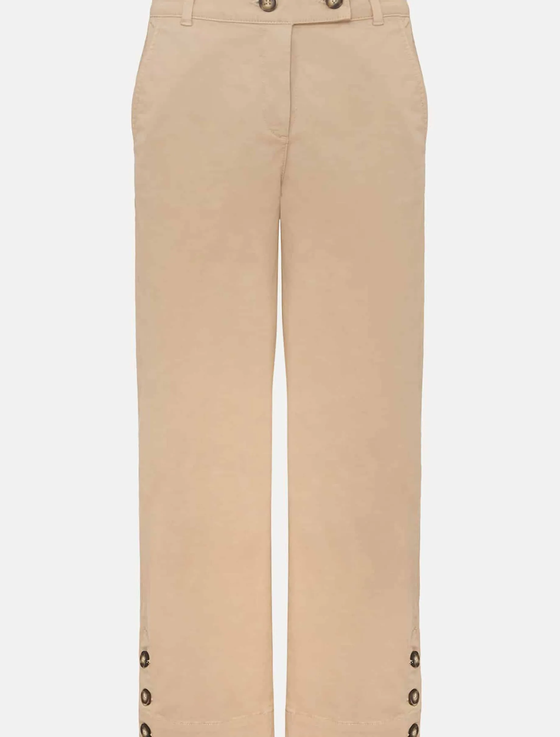 Parissa Button Hem Chino Trouser