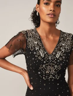 Pascale Jewelled Tulle Dress
