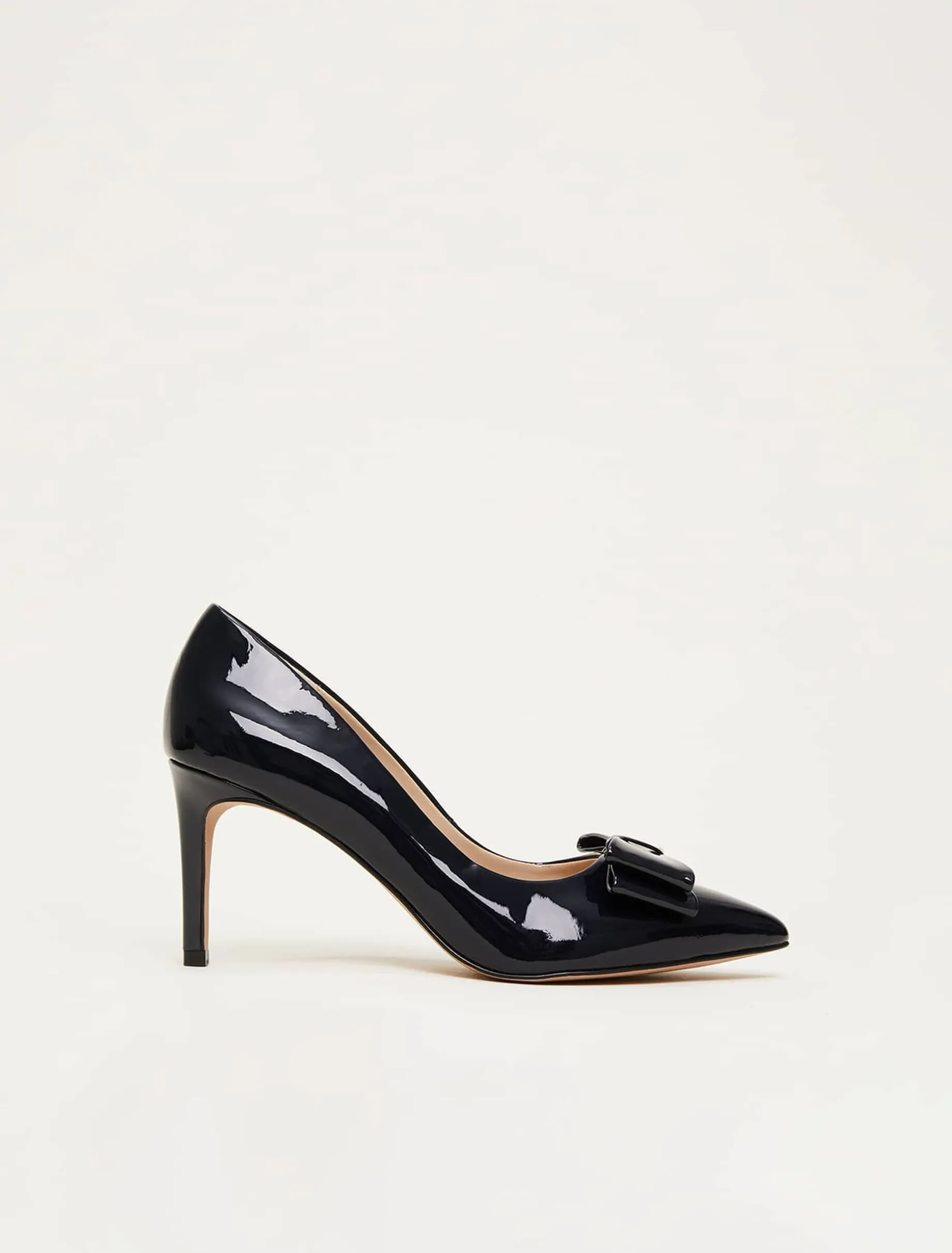Patent Bow Court Shoe