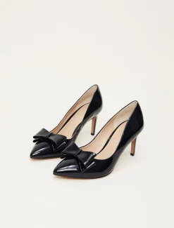 Patent Bow Court Shoe