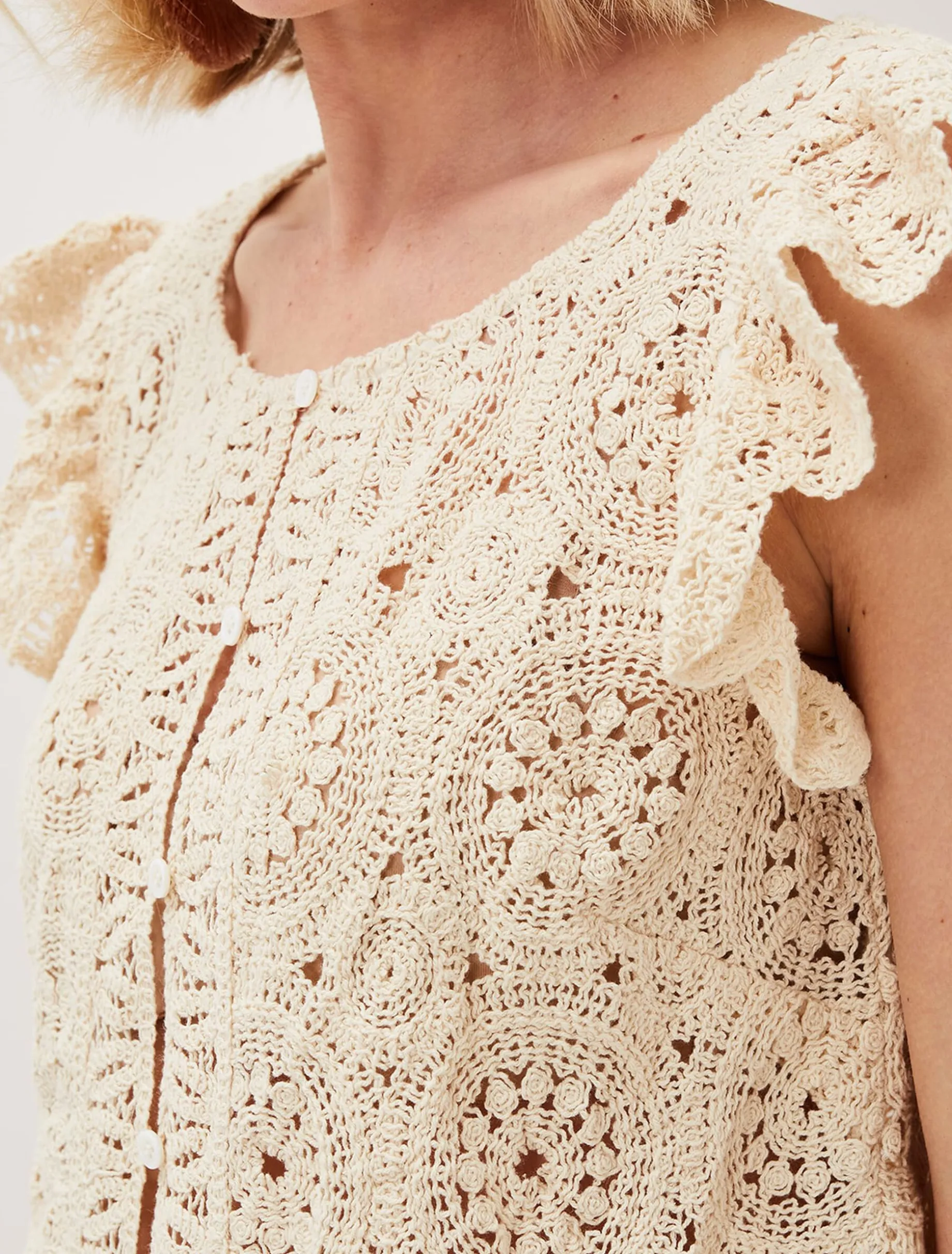 Paulie Crochet Pattern Knit Top