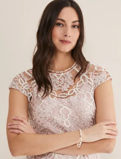 Pearl And Stone Stretch Bracelet