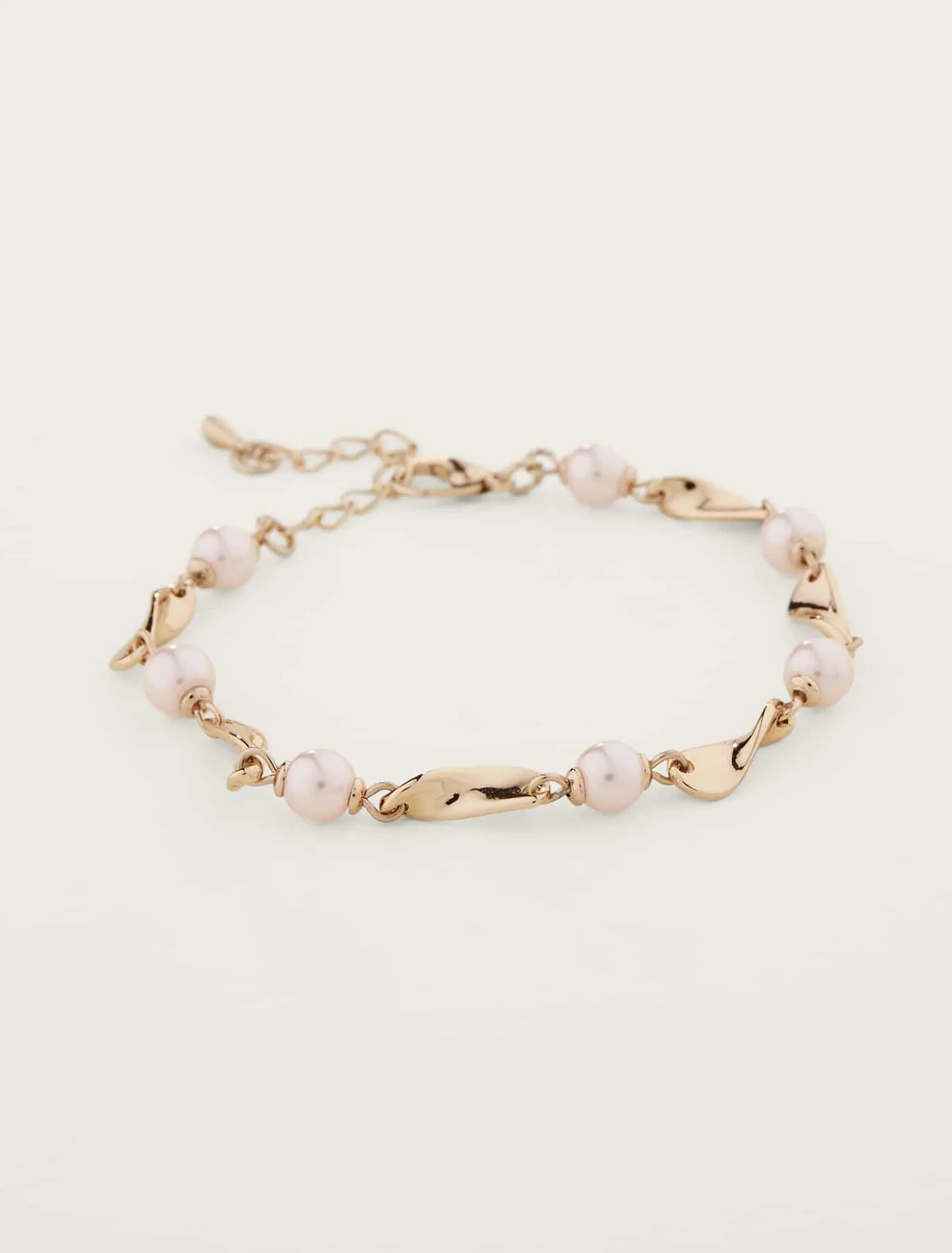 Pearl And Twist Bracelet