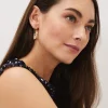 Pearl Detail Hoop Earrings
