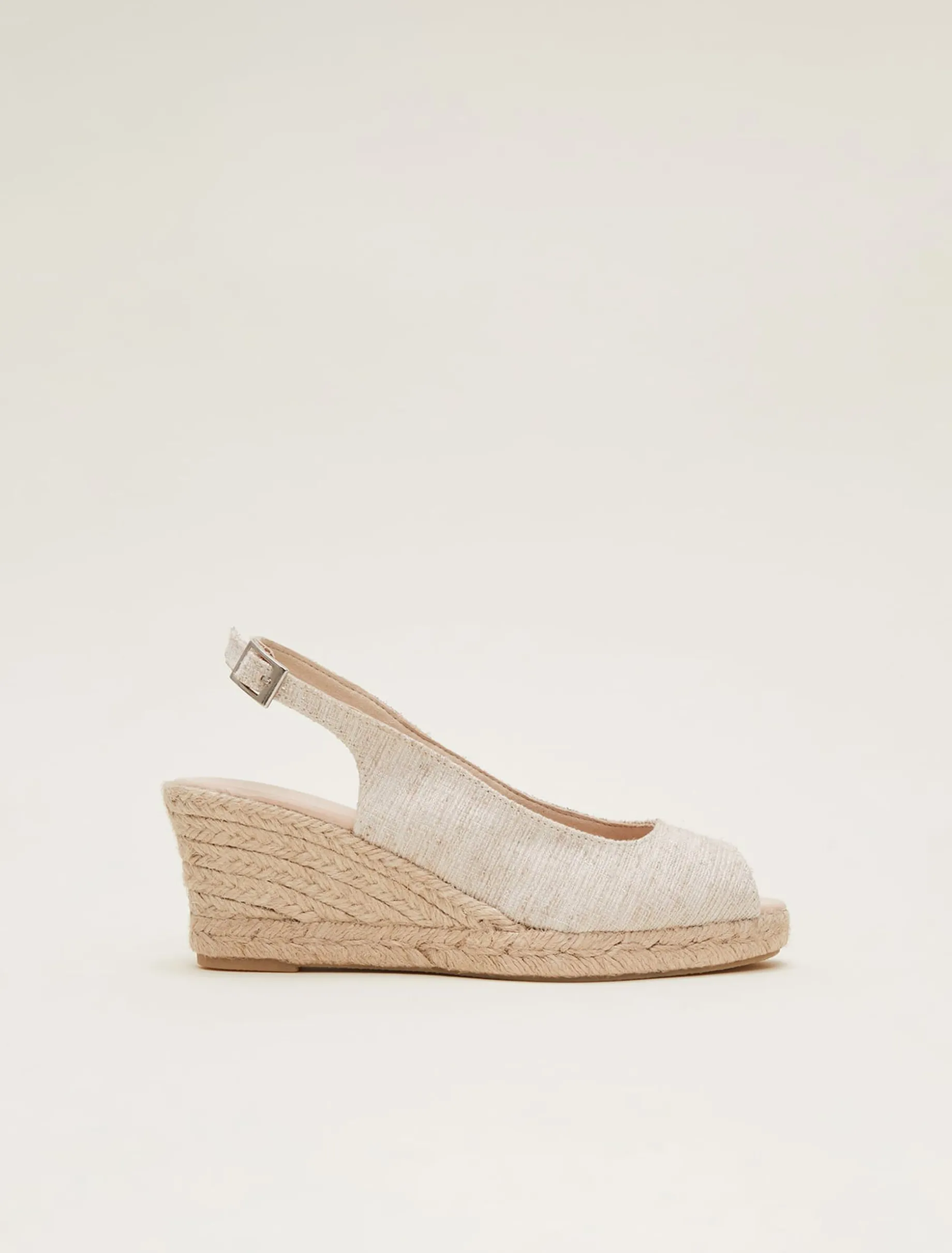 Peeptoe Slingback Espadrilles