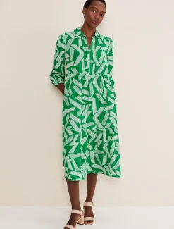 Penele Abstract Midi Dress