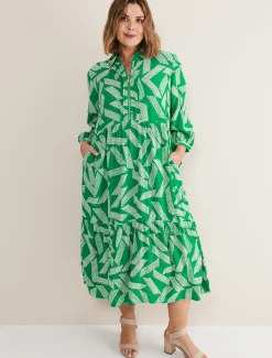 Penele Abstract Midi Dress