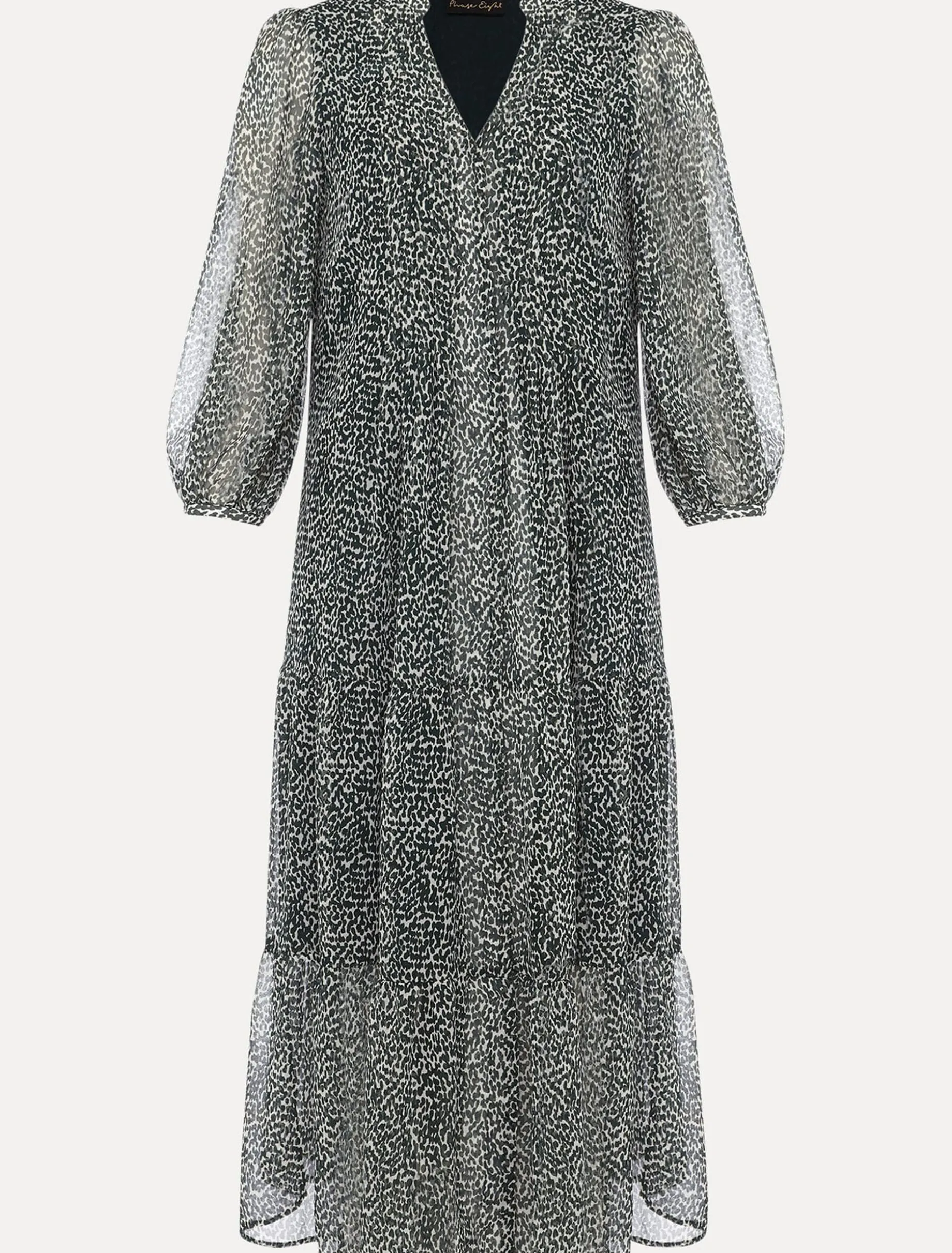 Penele Ditsy Print Chiffon Midi Dress