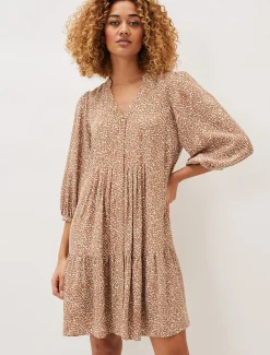 Penele Ditsy Print Swing Dress