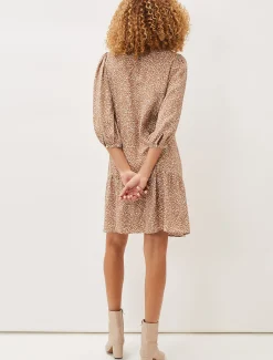 Penele Ditsy Print Swing Dress