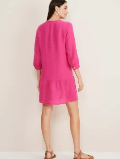 Penele Linen Swing Dress