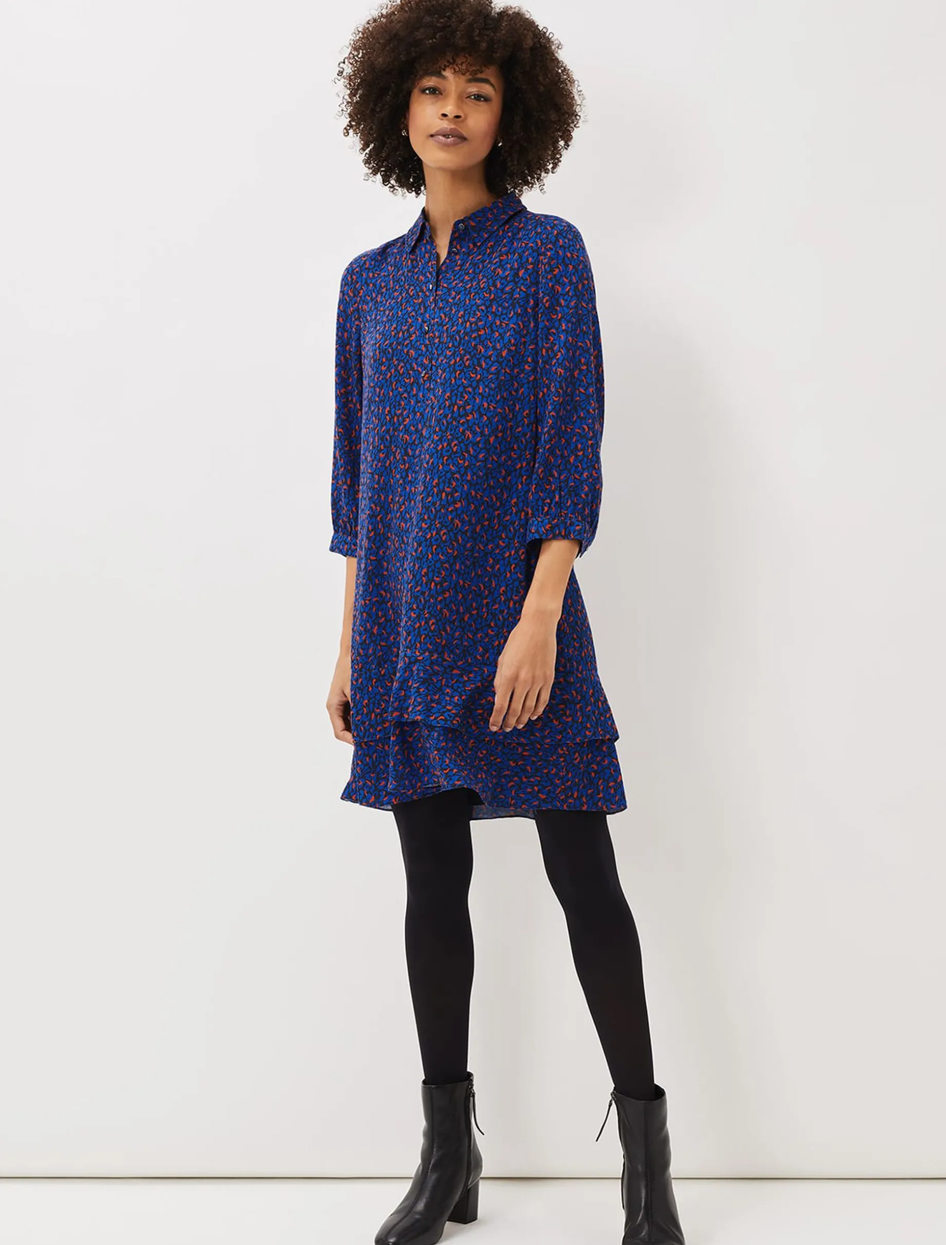 Penelope Animal Print Swing Dress