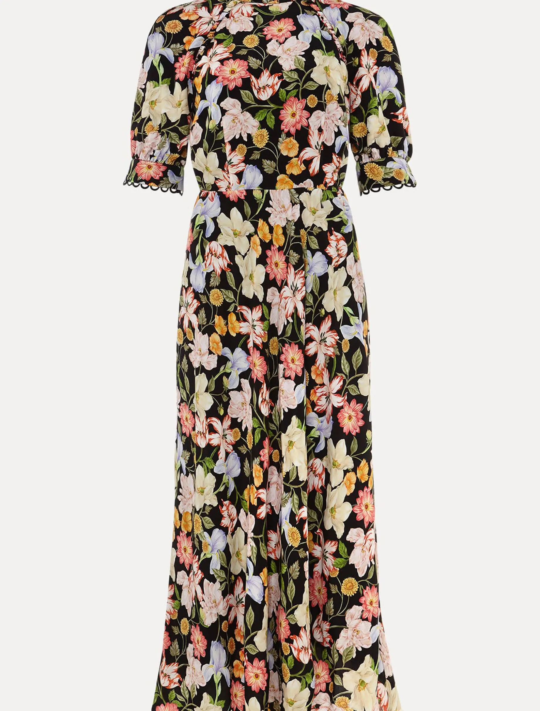 Penelope Floral Puff Sleeve Midi Dress
