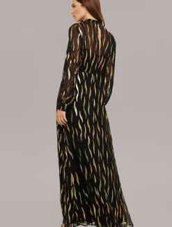 Penny Shimmer Silk Maxi Dress