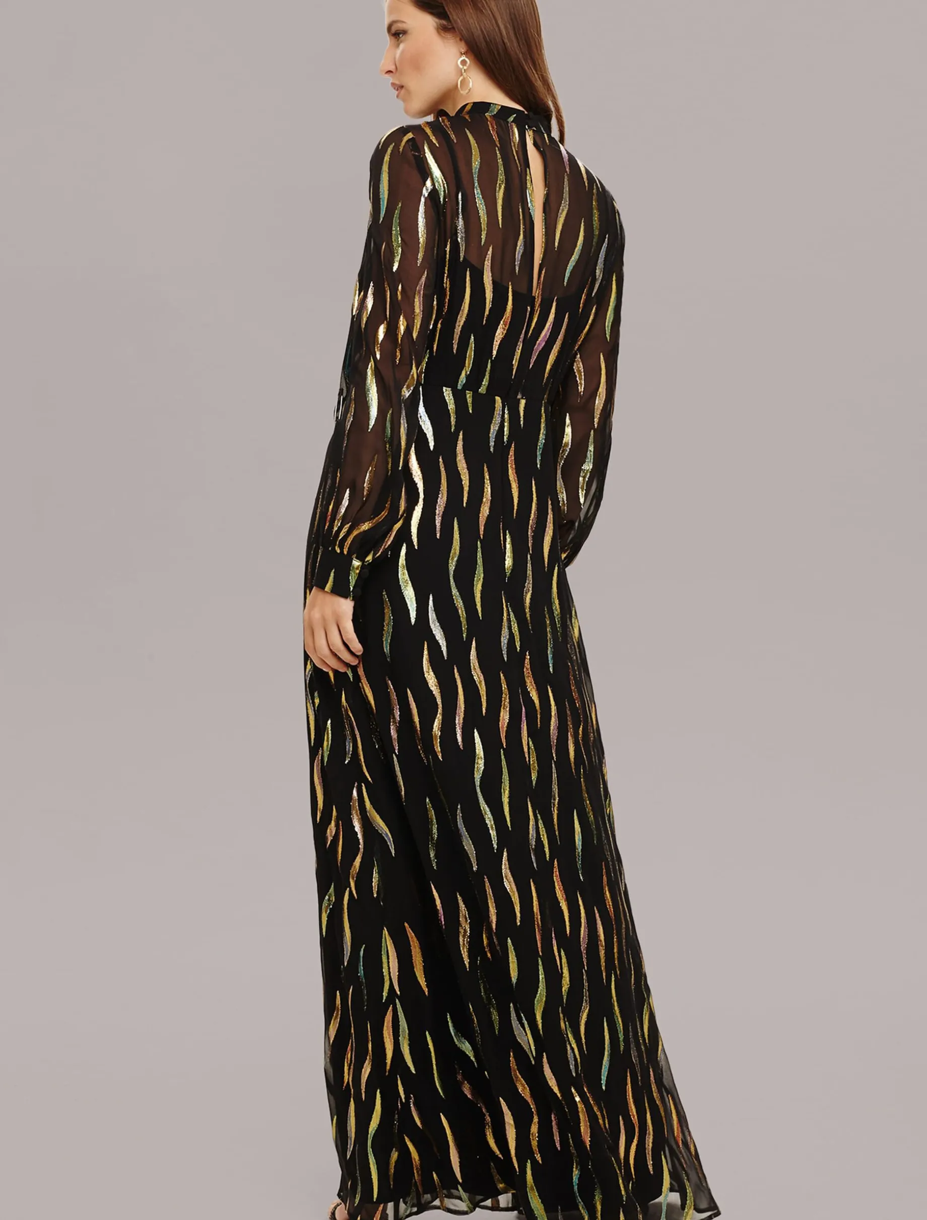 Penny Shimmer Silk Maxi Dress