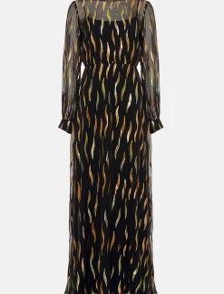 Penny Shimmer Silk Maxi Dress