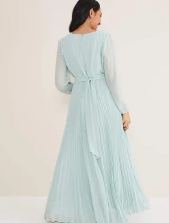 Petite Alecia Pleated Maxi Dress