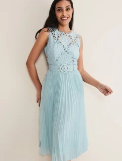 Petite Amora Lace Bodice Dress