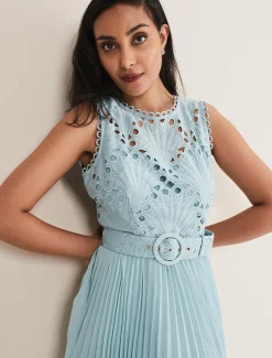 Petite Amora Lace Bodice Dress