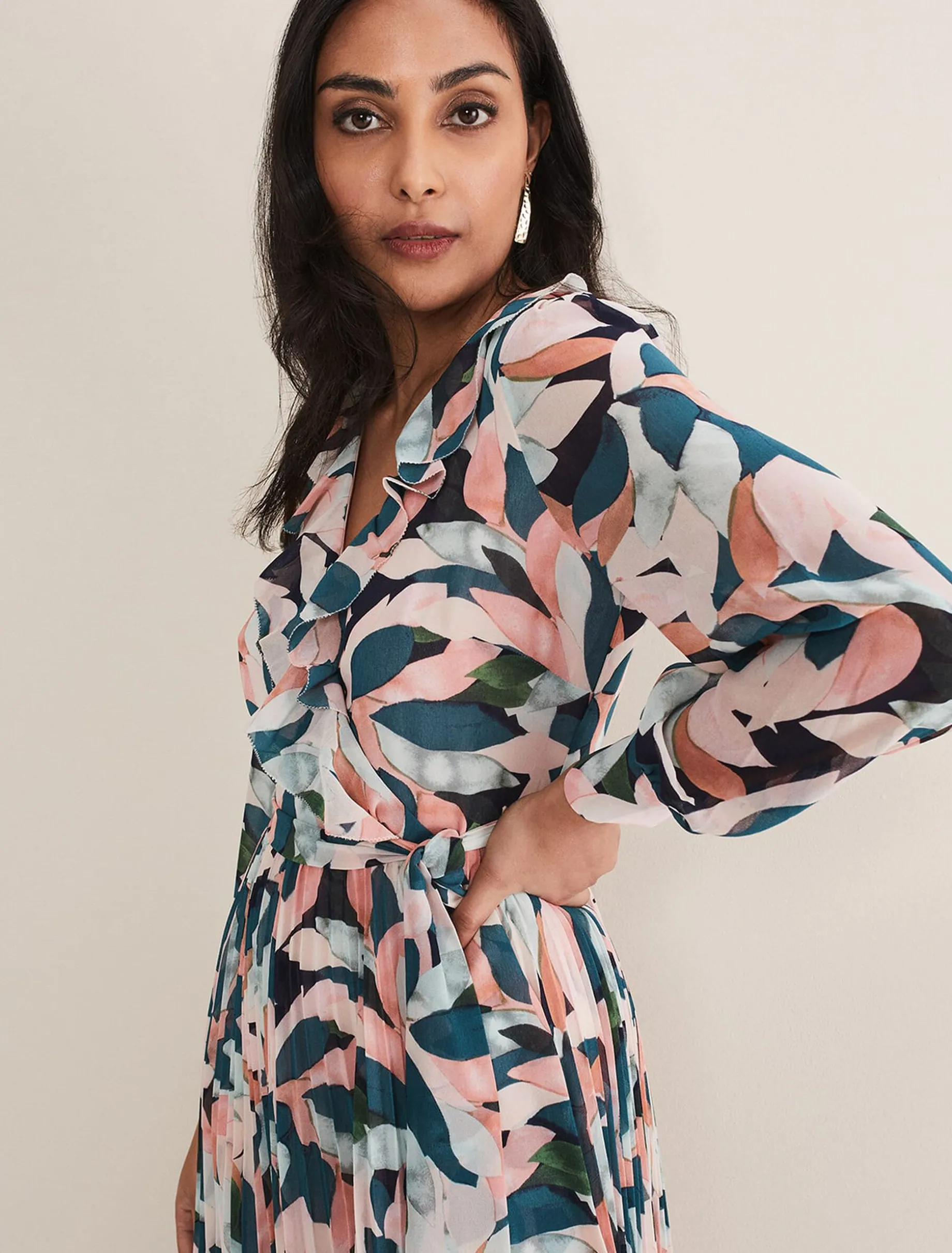 Petite Averie Print Maxi Dress
